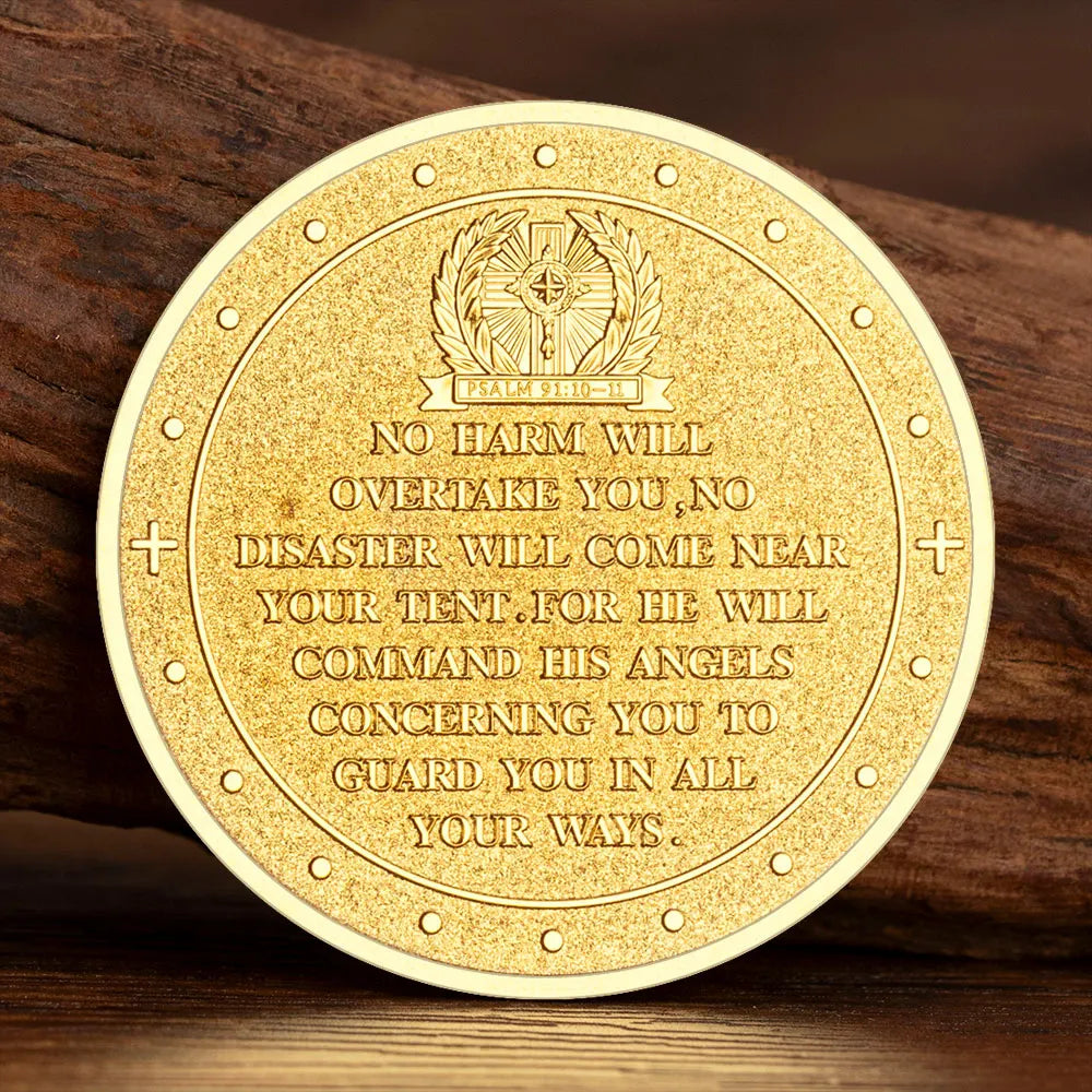 Gold/Silvery Plated Thank You Archangel Michael Challenge Medal Firefighter Coin Special Gift Military Collectible Coins