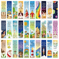 30pcs church bookmarks bible verses religious quotes decorative student reading books office supplies markers message cards