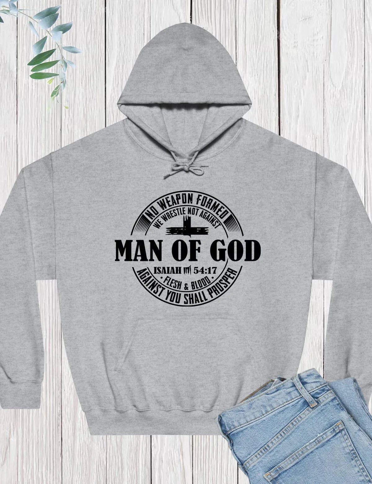 Man of God Christian Hoodie Men's and Women's Long Sleeve Hooded Sweatshirt Pullover Tops Sportswear Streetwear Women Clothing