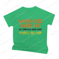 When God Made Me He Grinned and Said Print T-shirts Short Sleeve Funny Sarcastic Saying T-Shirt Christian Shirt Men's Clothing