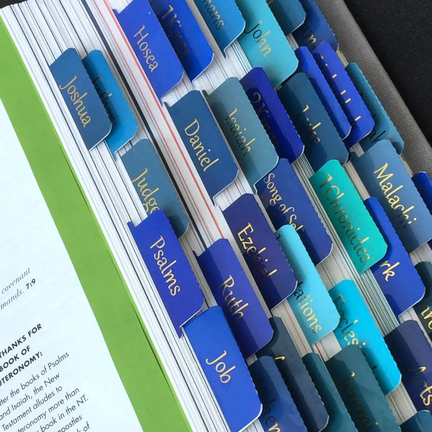 Bible Tabs, 75 Tabs, Large Print Laminated Bible Tabs for Women and Men, Easy to Read Bible Book Tabs for Study Bible, Index Ta