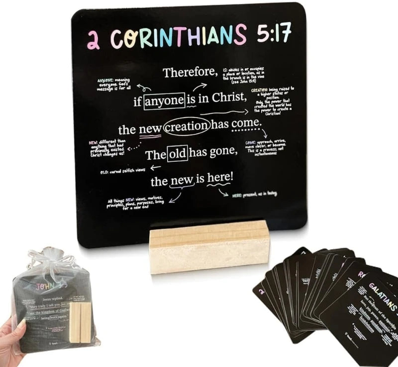 27sheets Scripture Cards Mapped Bible Verses for Every Week of Year Bible Memory Verses Cards Teach Sunday School Christian Gift