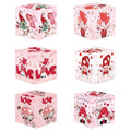 Valentine's Day Gift Bag Red Pink Candy Chocolate Packing Box Red Lip Love Printed Gift Box Valentine's Day Party Supplies Favor
