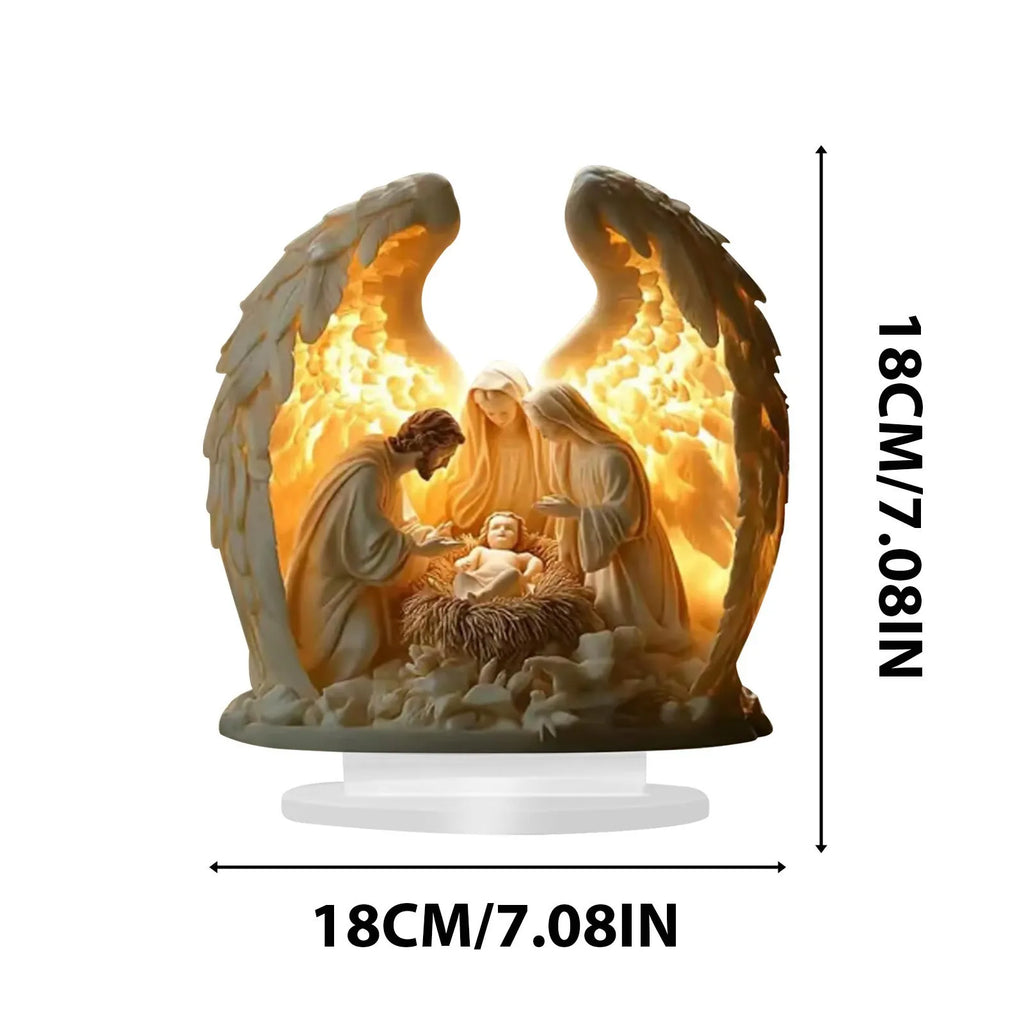 Table Home Statue Decoration Christian Religion Decor 2d Flat Acrylic Figurines For Figurine,Home,Table Ornament Decorations