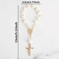 10-100pcs Mini Rosaries Memories for Baptism Catholic Communion Cross Mini Rosary Bracelet Bead for Baptism Favors Christening