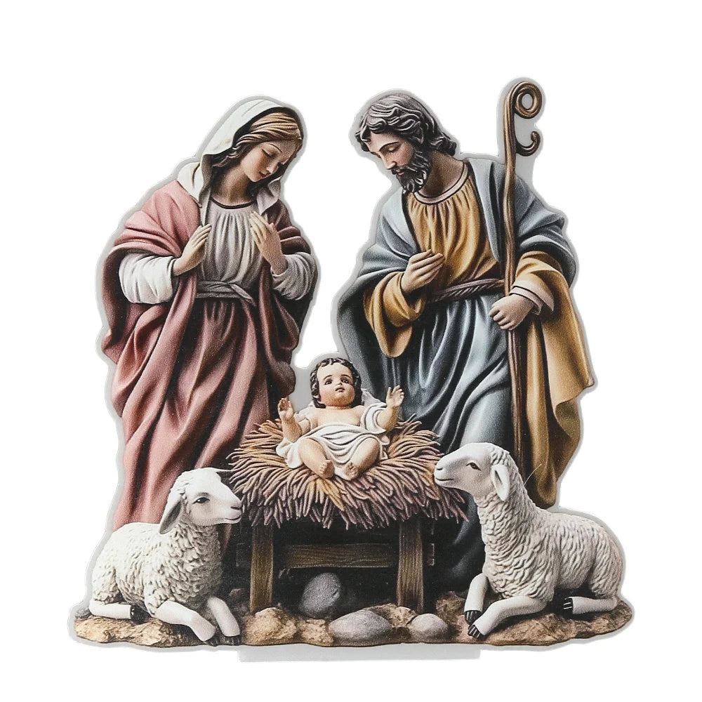 Table Home Statue Decoration Christian Religion Decor 2d Flat Acrylic Figurines For Figurine,Home,Table Ornament Decorations