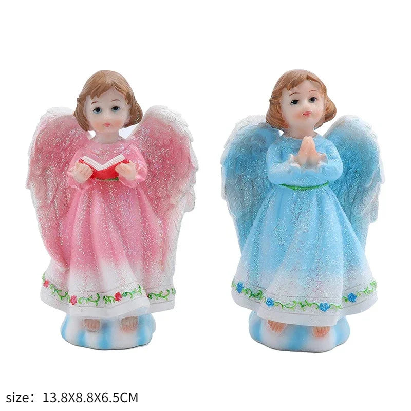 Jesus Statues/ Virgin Mary Figurine Sculpture Christian Wedding Gift Xmas Desktop Display Decors Renaissance Collection Gifts