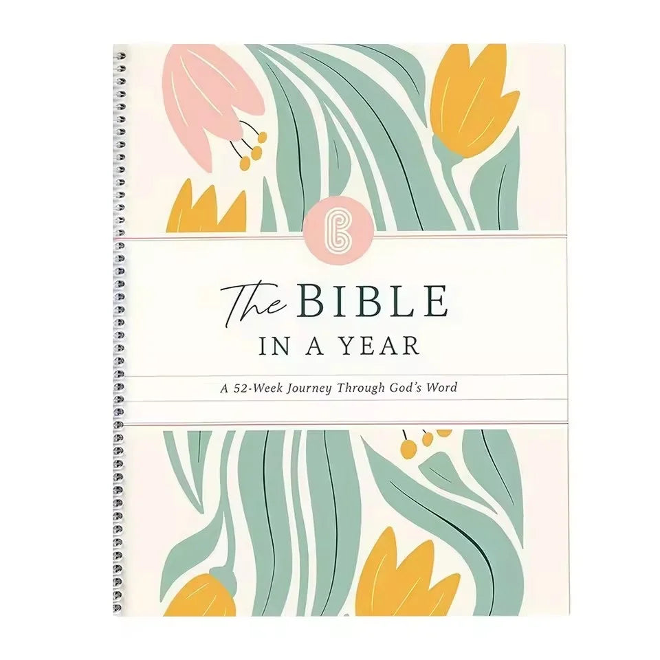 Bible in A Year: A 52-Week Study Through God's Word Christian Scripture Devotional Book Daily Bible Reading Guide
