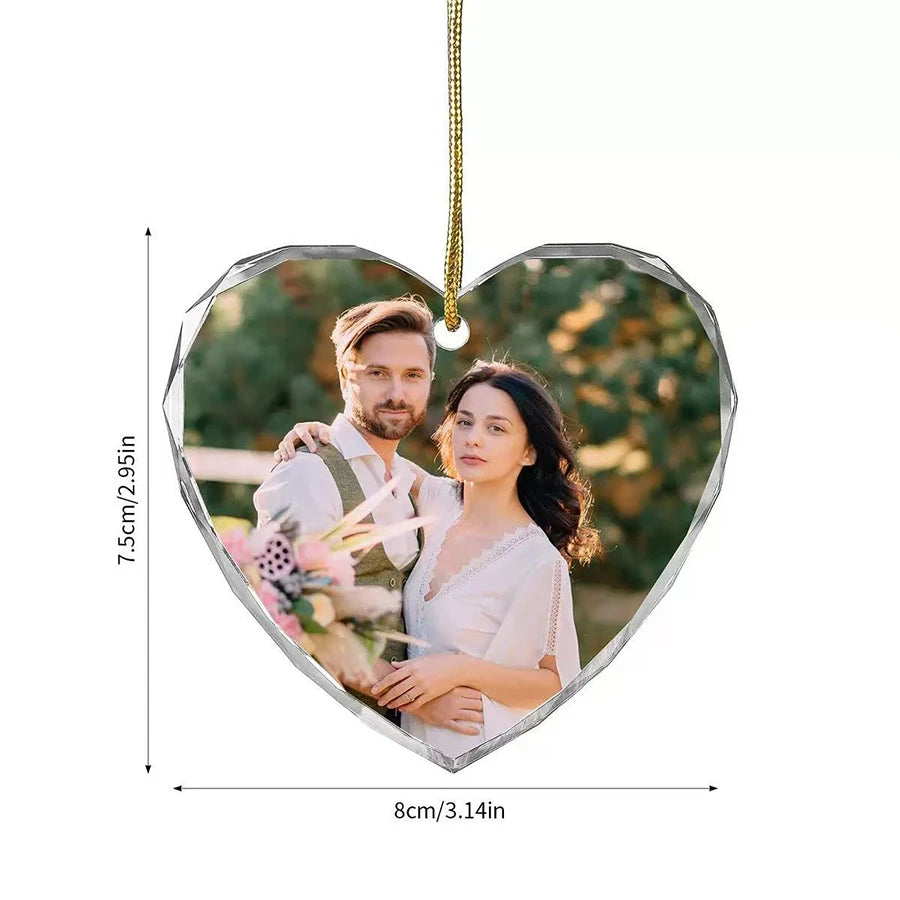 Customized Personalized Gift Crystal Glass Acrylic Pendant Pendant Valentine'S Day Gift For Friends Home Decoration Gift
