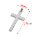 5pcs Stainless Steel Large Cross Charms For Jewelry Makings DIY Cross Necklace Pendants Jewelry Finding Religious Amulet Pendant