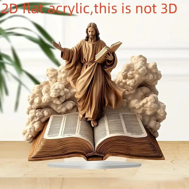 Table Home Statue Decoration Christian Religion Decor 2d Flat Acrylic Figurines For Figurine,Home,Table Ornament Decorations