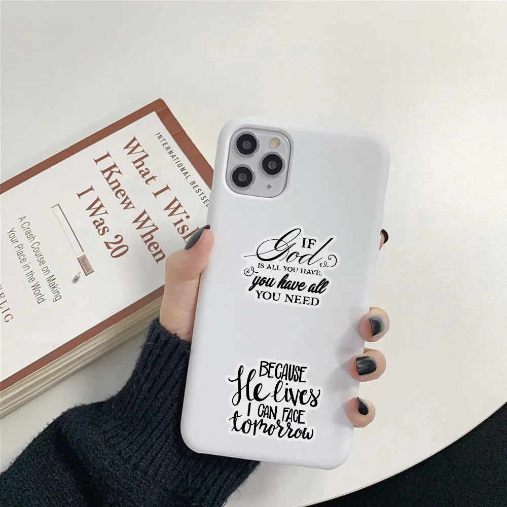 51Pcs Bible Verse Sticker Set - Religious Christian Decor Stickers RecordingYourLife Store