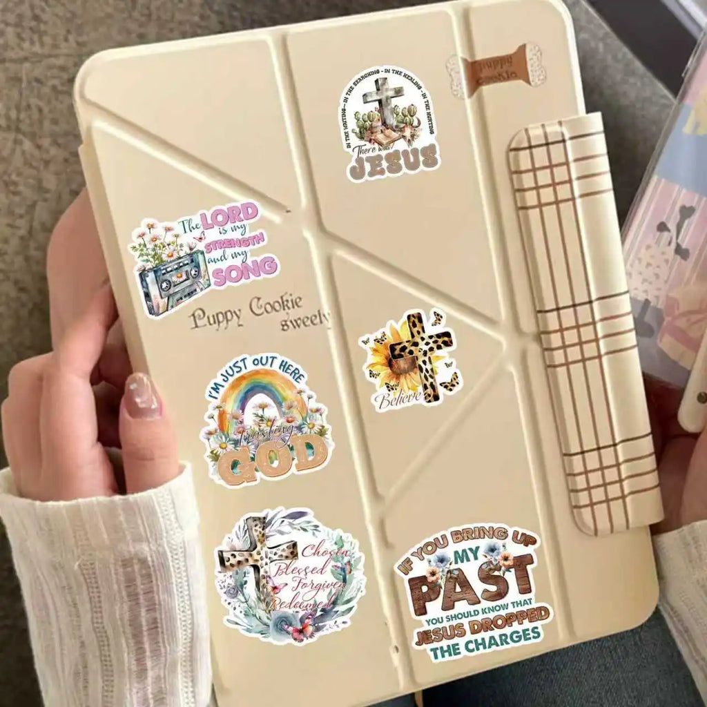 28 Sheets Christian Verse Sticker Book, Stickers Religious Scripture Journaling For Water Bottles Laptop Scrapbook Plannner