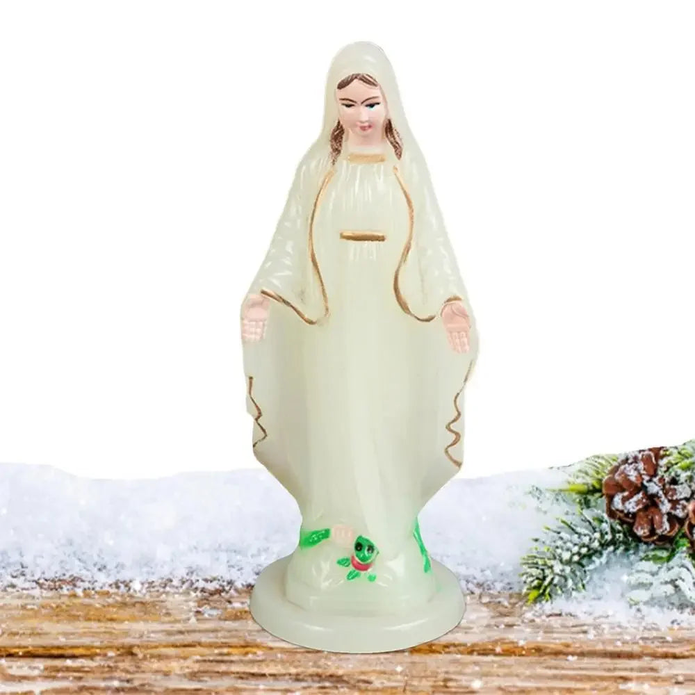 Virgin Mary Plastic Statue Handmade Catholic Virgin Mary Statue Christmas Home Decoration Christmas Gifts