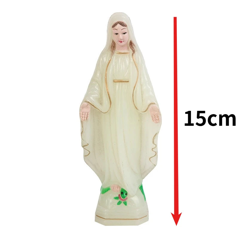 Virgin Mary Plastic Statue Handmade Catholic Virgin Mary Statue Christmas Home Decoration Christmas Gifts