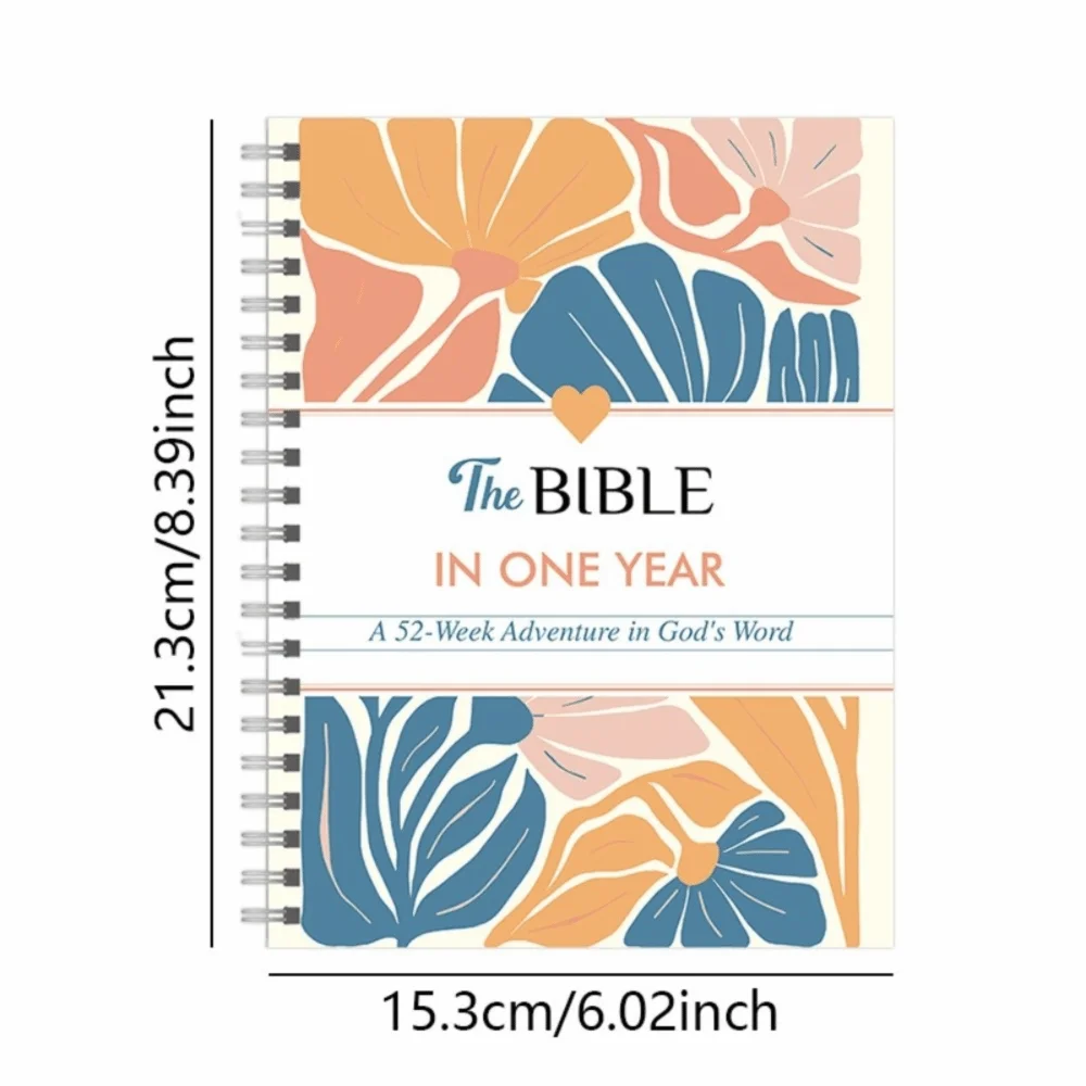 Hot Spiral Bound The Bible In A Year Through Gods Word A 52-Week Study 52-Week Learning Plan Spiral Bible Study Guide for Women