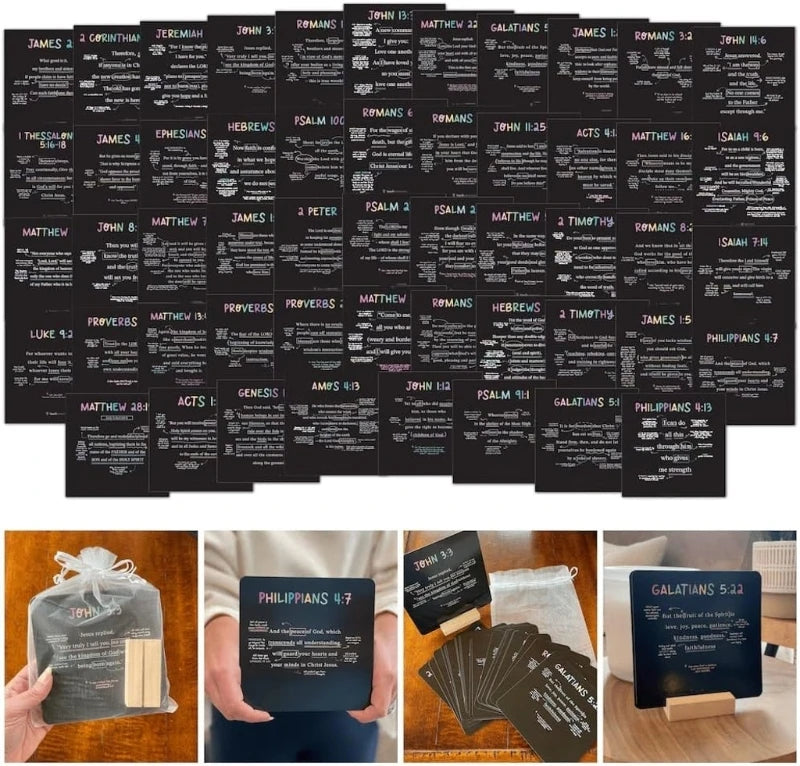 27sheets Scripture Cards Mapped Bible Verses for Every Week of Year Bible Memory Verses Cards Teach Sunday School Christian Gift