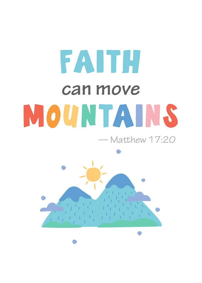 Kids Bible Verse Scripture Posters Prints Canvas Painting Christian Education Wall Art Picture Church Sunday School Home Decor