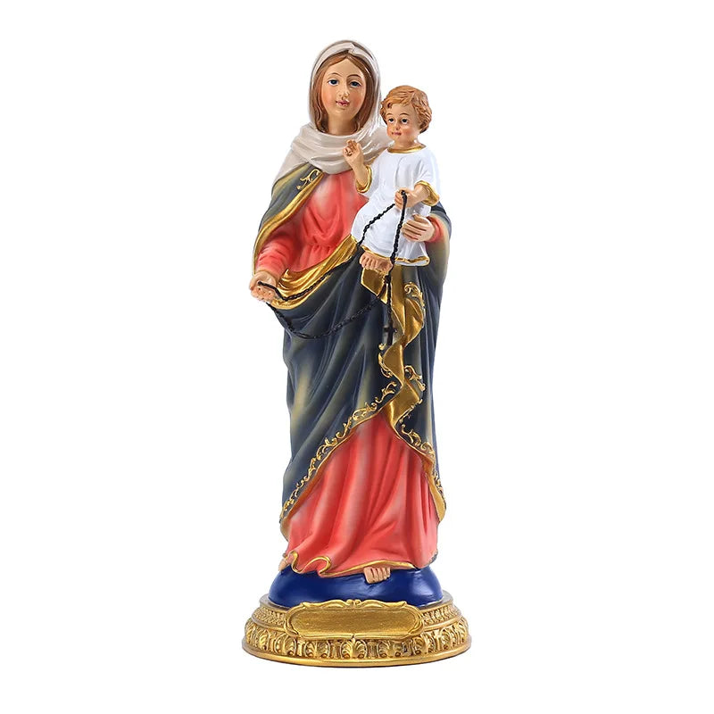Jesus Statues/ Virgin Mary Figurine Sculpture Christian Wedding Gift Xmas Desktop Display Decors Renaissance Collection Gifts