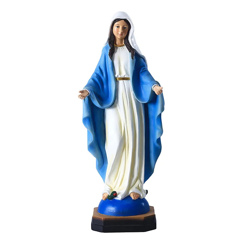 Jesus Statues/ Virgin Mary Figurine Sculpture Christian Wedding Gift Xmas Desktop Display Decors Renaissance Collection Gifts