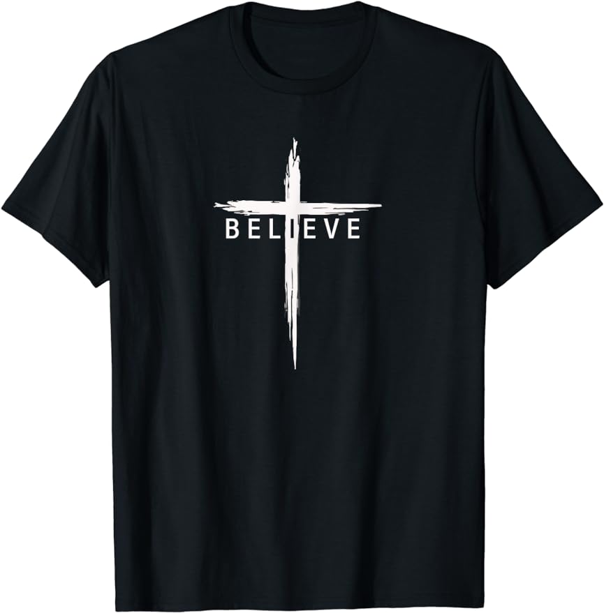 Christian T-shirt Jesus Is King Bible Verse for Men and Women Unisex Style for Women Men Classic Short-sleev T-shirt