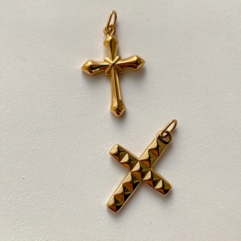 eMancoStainless Steel Cross Charm Pendants For Bracelet Necklace Jewelry Accessories Diy Jewelry Making 48 Hours Shipping