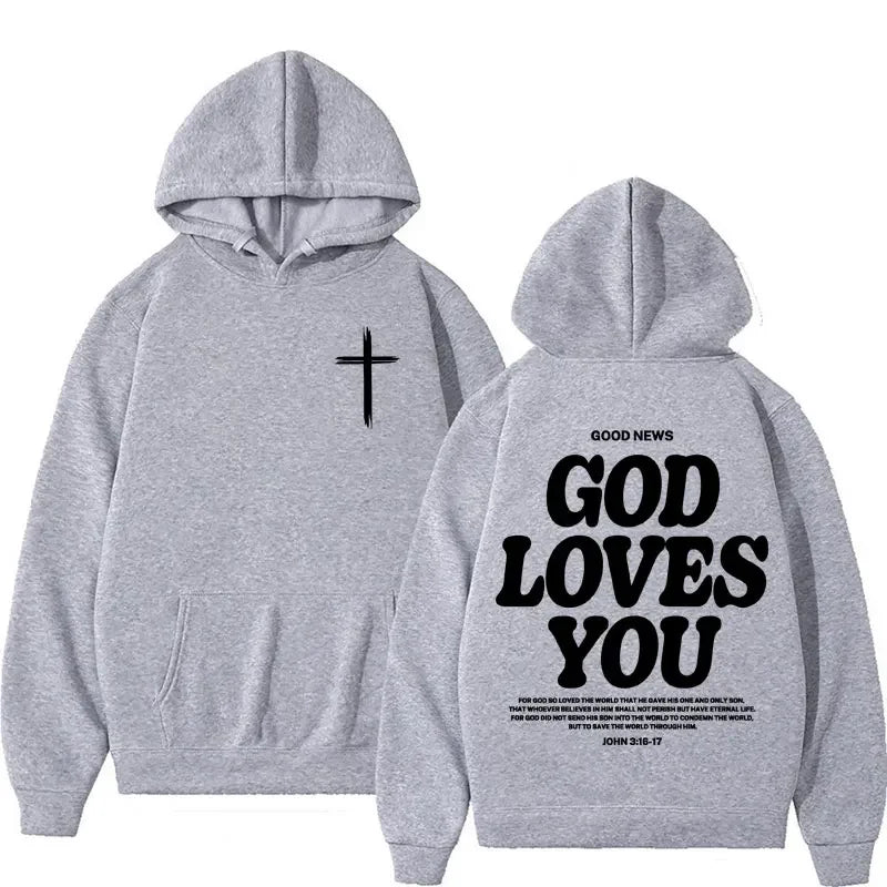 2026 Spring/Summer Christian Jesus Church Hoodie with Bible Text Retro Streetwear Millennium Edition