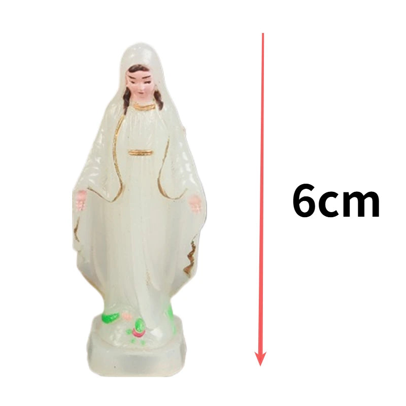 Virgin Mary Plastic Statue Handmade Catholic Virgin Mary Statue Christmas Home Decoration Christmas Gifts