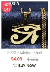 Christian Cross Jesus Stainless Steel Necklace for Women/Men Gold Color Crucifi