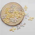 50PCS 11*17mm Alloy Small Hollow Cross Charms Necklace Pendant Jewelry Making Handmade Bracelet Earings Decor Crafts Accessory