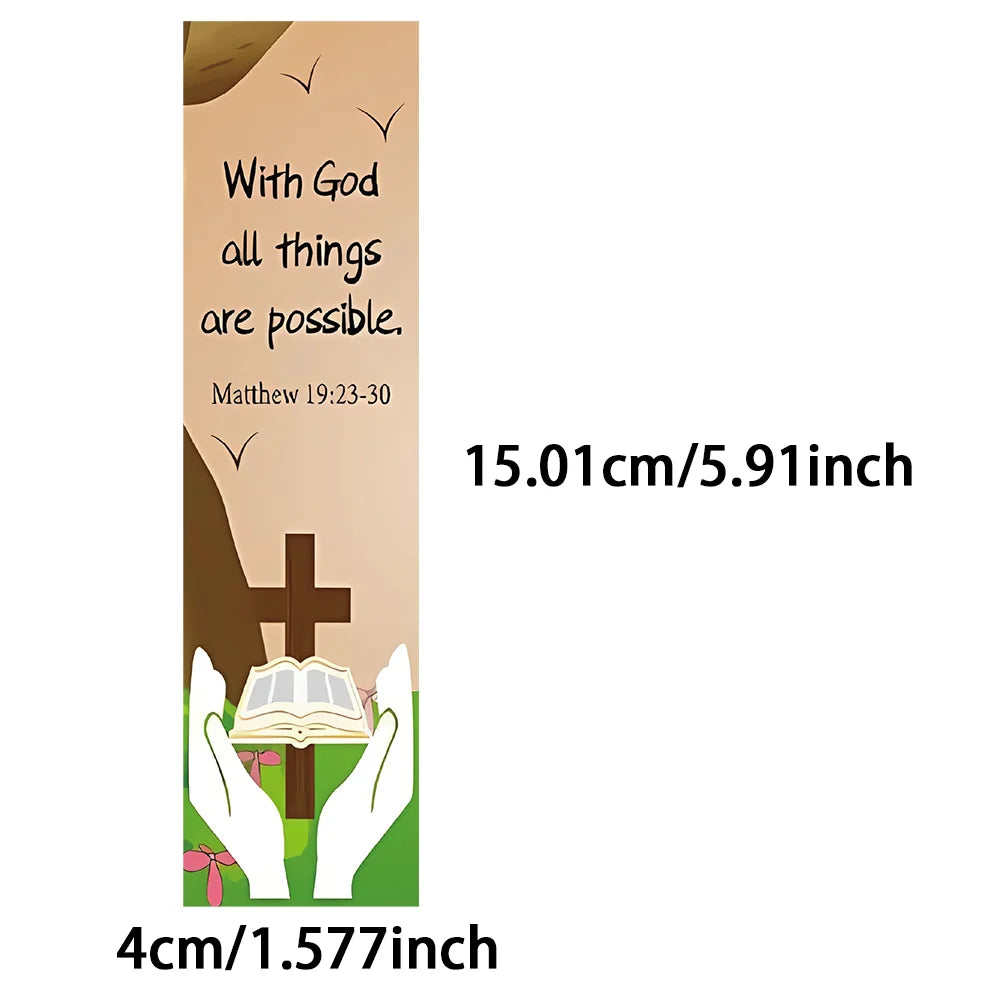 30pcs church bookmarks bible verses religious quotes decorative student reading books office supplies markers message cards