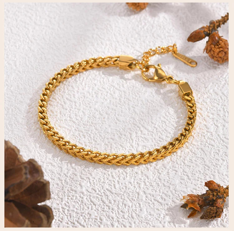 Cross Rosary Adjustable Bracelet for Women, Gold Plated Virgin Mary Christian Catholicism Jewelry
