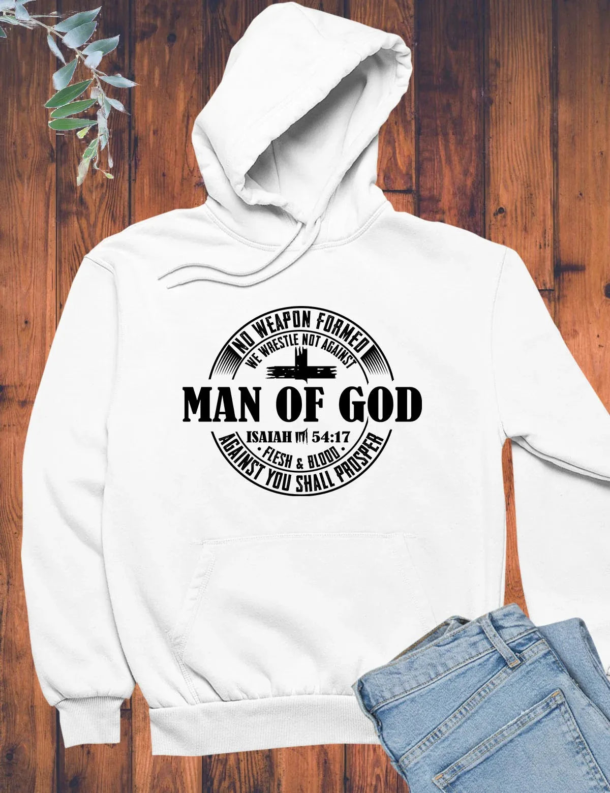 Man of God Christian Hoodie Men's and Women's Long Sleeve Hooded Sweatshirt Pullover Tops Sportswear Streetwear Women Clothing