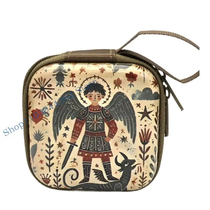 Rosary Jewelry Box Religious Trinket Storage Holders Case Religious Trinket Box Coin Purse Rosary Prayer Bag Zippers