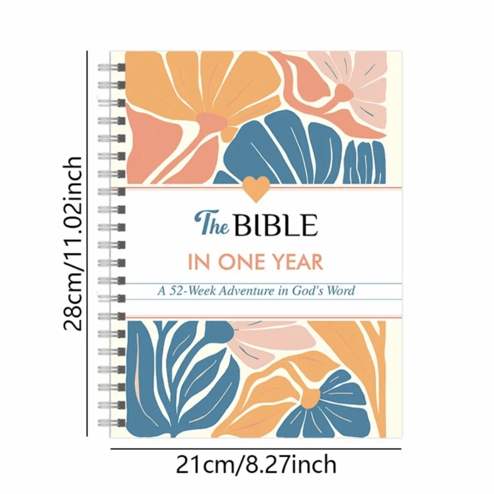 Hot Spiral Bound The Bible In A Year Through Gods Word A 52-Week Study 52-Week Learning Plan Spiral Bible Study Guide for Women