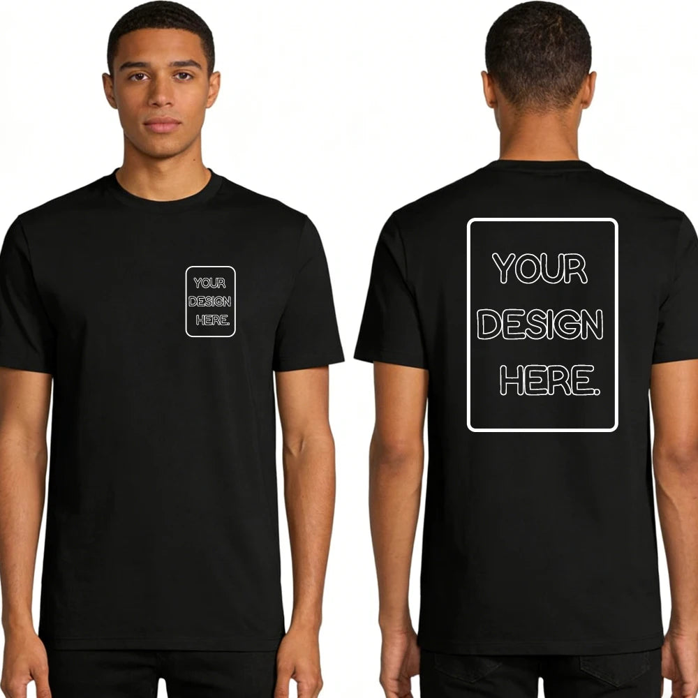 Christian Print Men's T-Shirt, Summer Short Sleeve Cotton Fashion Tee, Casual Religious Faith Tops for Church & Everyday Wear