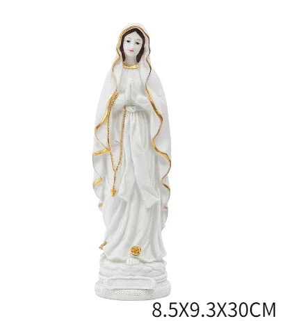 Jesus Statues/ Virgin Mary Figurine Sculpture Christian Wedding Gift Xmas Desktop Display Decors Renaissance Collection Gifts