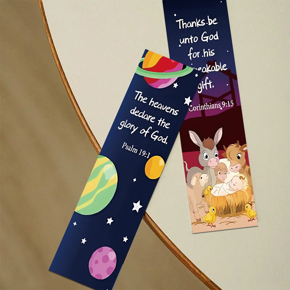30pcs church bookmarks bible verses religious quotes decorative student reading books office supplies markers message cards