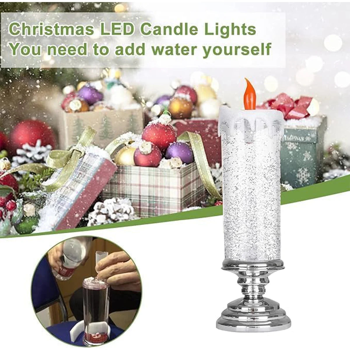 Led Christmas Candle Light Romantic Home Lights Candles Hotel Festival Decoration Lighting Colored Flameless Decorative Electric