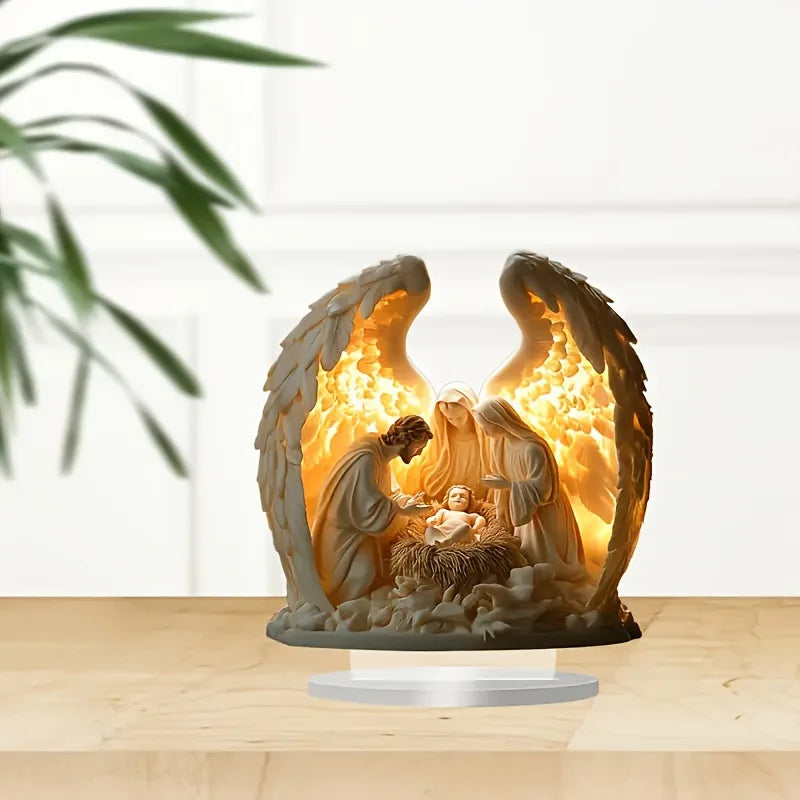 Table Home Statue Decoration Christian Religion Decor 2d Flat Acrylic Figurines For Figurine,Home,Table Ornament Decorations