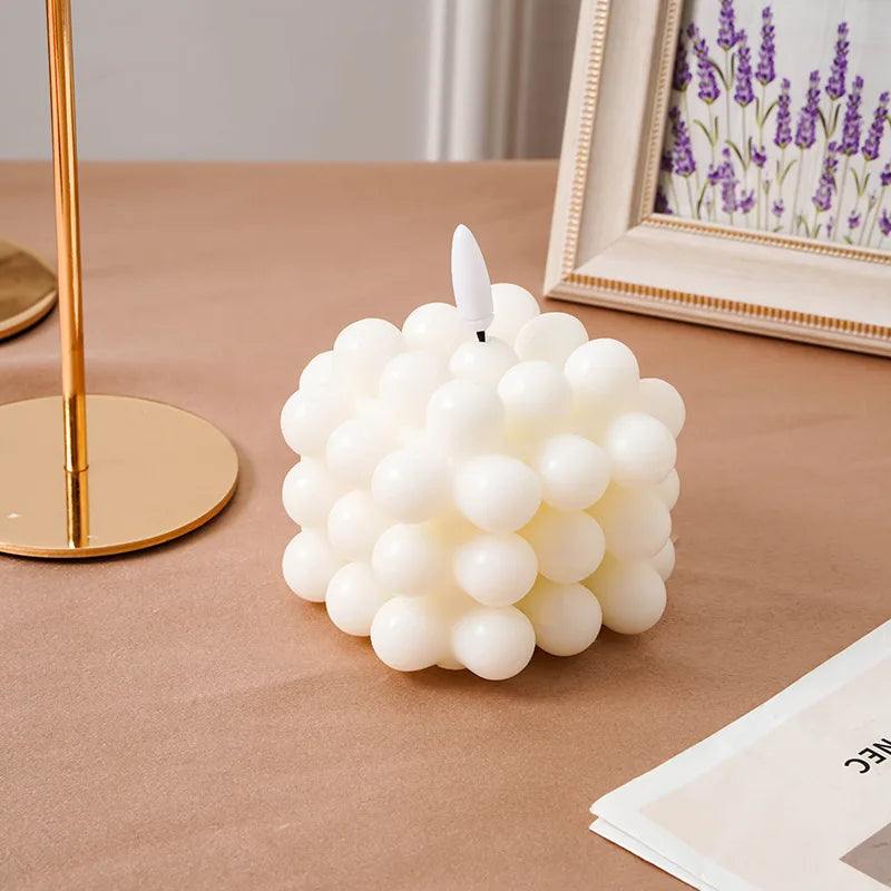 safe flameless Electronic candle Christmas wedding party luxury Led candles with batteries home decoration fake cube candles