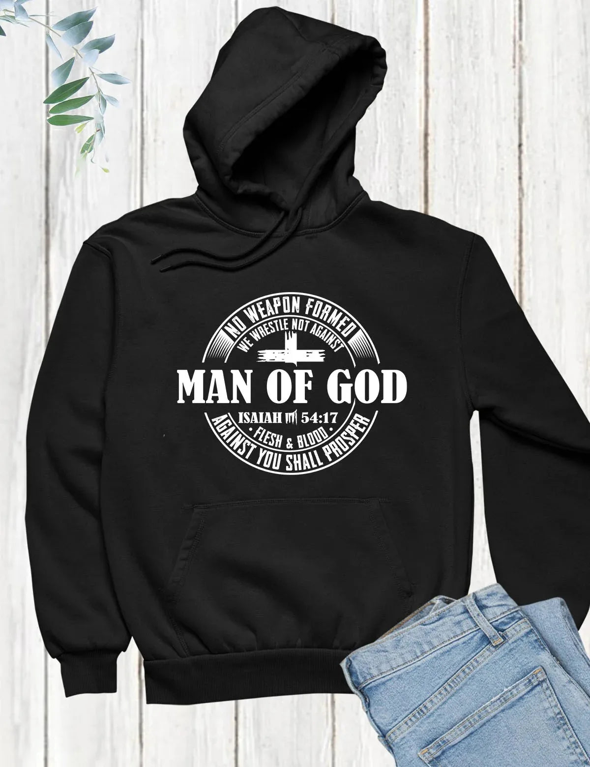 Man of God Christian Hoodie Men's and Women's Long Sleeve Hooded Sweatshirt Pullover Tops Sportswear Streetwear Women Clothing