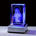 Crystal Virgin Mary Statue with LED Light,Gift for Girlfriend, Wife, Mother, Birthday, Mother'S Day, Christmas, Valentine'S Day