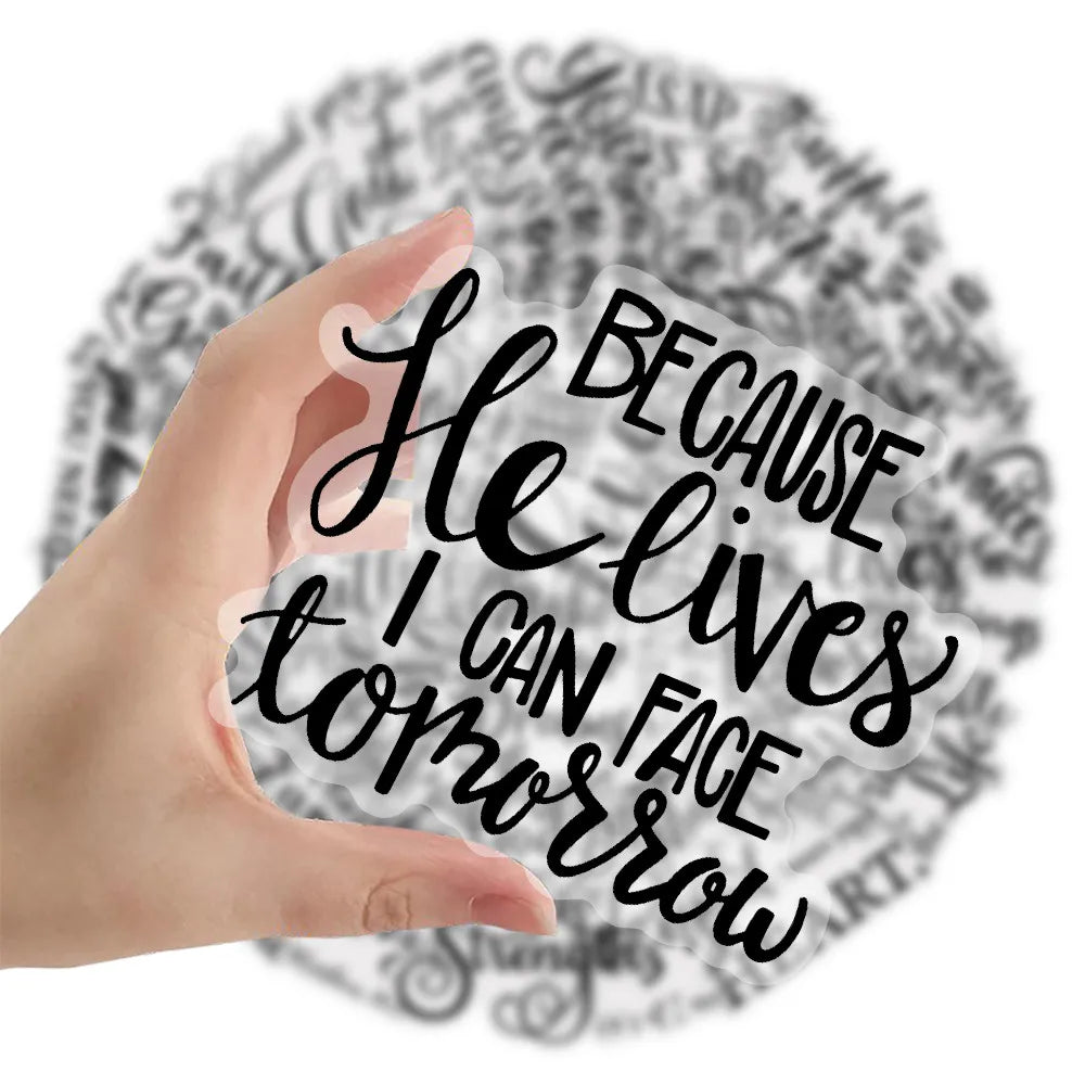 51Pcs Bible Verse Sticker Set - Religious Christian Decor Stickers RecordingYourLife Store