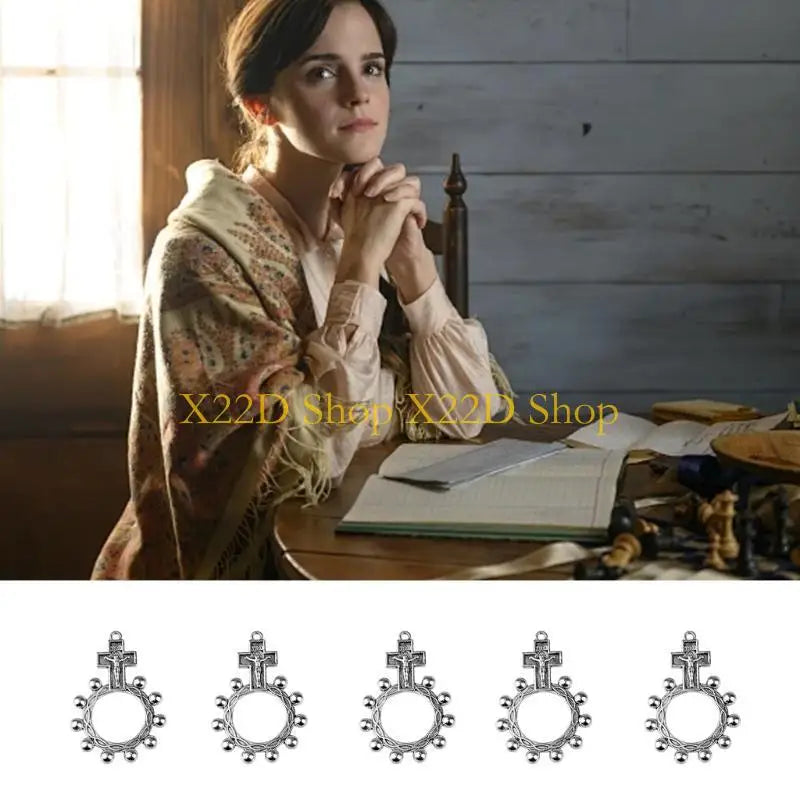 X22D Religious Finger Rosary Rings,30Piece for Worship& Gifting For Baptisms Gift