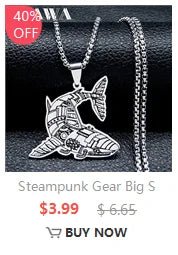 Christian Cross Jesus Stainless Steel Necklace for Women/Men Gold Color Crucifi