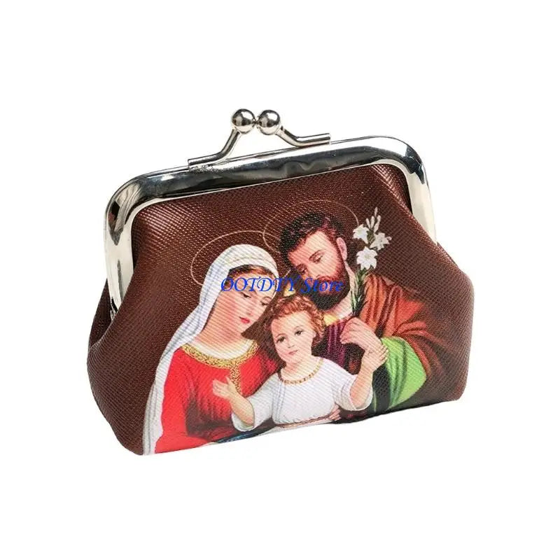 367A Rosary Prayer Bag Rosary Pouches Religious Jewelry Storage Box for Prayer Beads Portable Headphone Bag Coin Purses