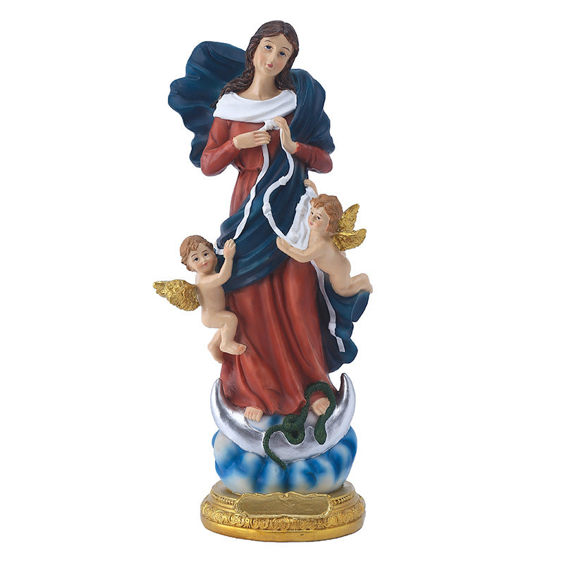 Jesus Statues/ Virgin Mary Figurine Sculpture Christian Wedding Gift Xmas Desktop Display Decors Renaissance Collection Gifts