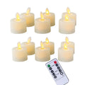 4 or 6 Flameless Moving Wick Candles With Remote Control Realistic Christmas Church Wedding Fake Electronic Candle LED Wedding