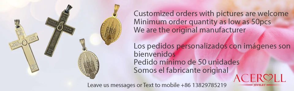 ACEROLL Stainless Steel Catholic Pendant of Our Lady of Miraculous Medal